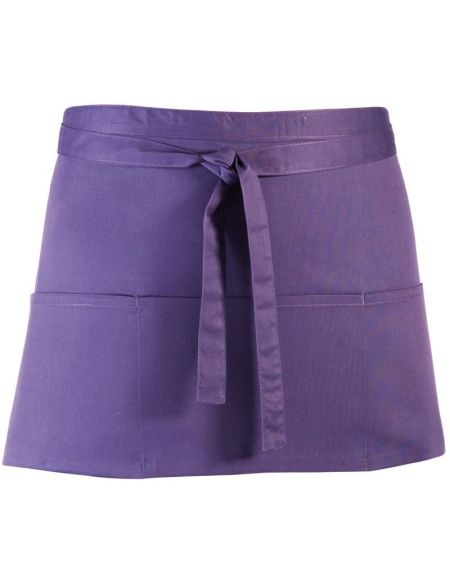 Krátká zástěra do pasu s kapsou Colours - Purple