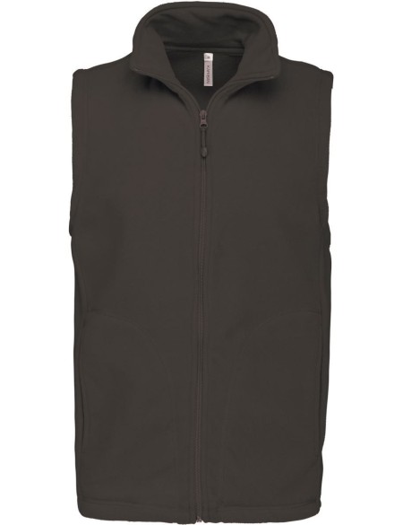 Pánská mikrofleecová vesta Luca K913  -  Dark grey S