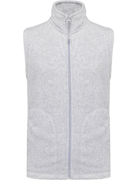 Pánská mikrofleecová vesta Luca K913  - Ash heather S