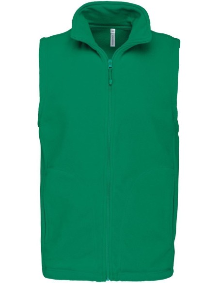 Pánská mikrofleecová vesta Luca K913  - Kelly green 4XL