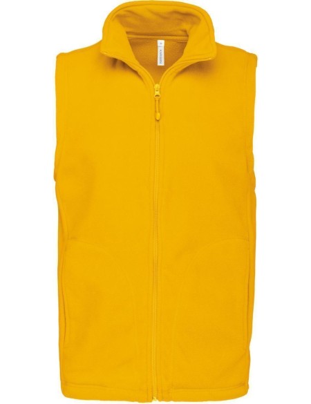 Pánská mikrofleecová vesta Luca K913  - Yellow 3XL