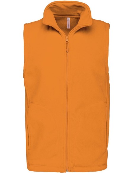 Pánská mikrofleecová vesta Luca K913  - Orange 3XL