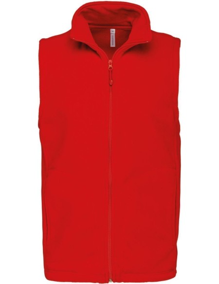 Pánská mikrofleecová vesta Luca K913  - Red 3XL