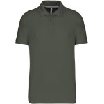 Pánské piqué polo K241 - Dark khaki S