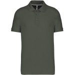 Pánské piqué polo K241 - Dark khaki M