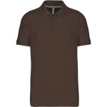 Pánské piqué polo K241 - Chocolate S