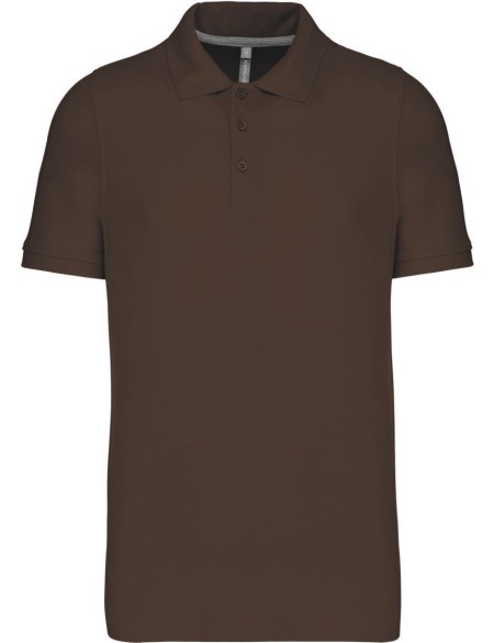 Pánské piqué polo K241 - Chocolate 3XL