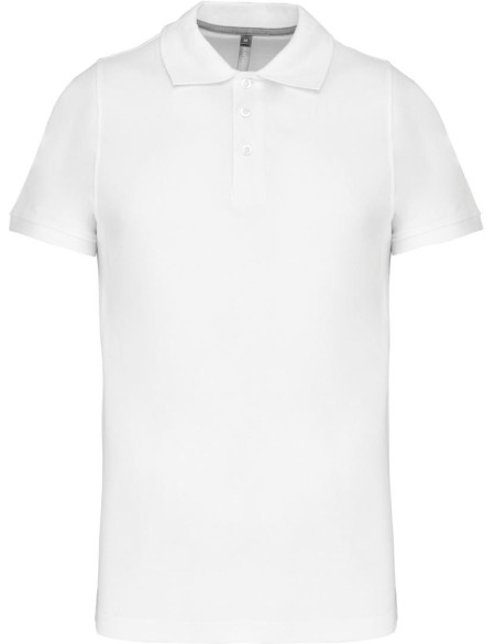 Pánské piqué polo K241 - White L