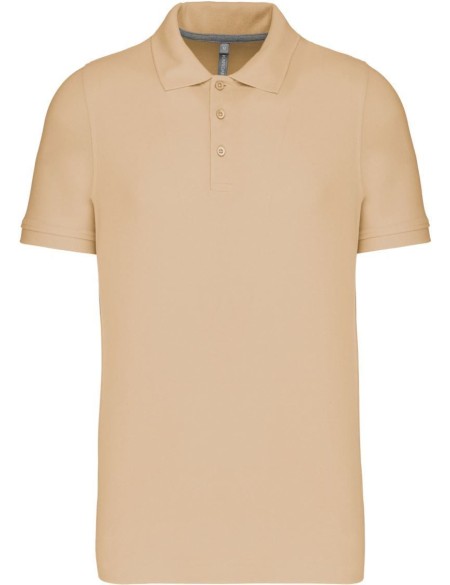 Pánské piqué polo K241 - Light sand L