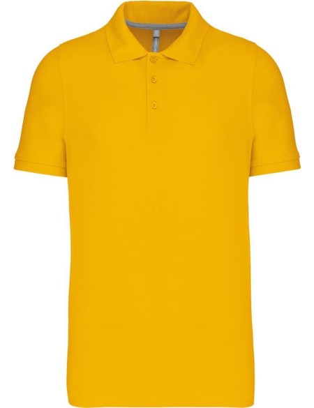 Pánské piqué polo K241 - Yellow M