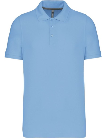 Pánské piqué polo K241 - Sky blue S