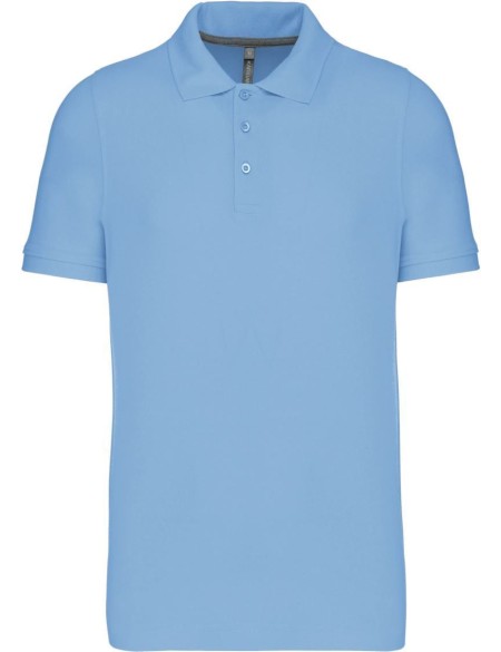 Pánské piqué polo K241 - Sky blue M