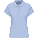 Dámské piqué polo K242 - Sky blue 3XL