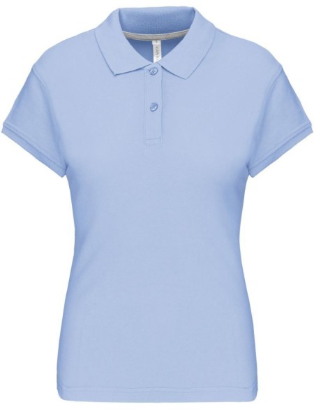 Dámské piqué polo K242 - Sky blue 3XL
