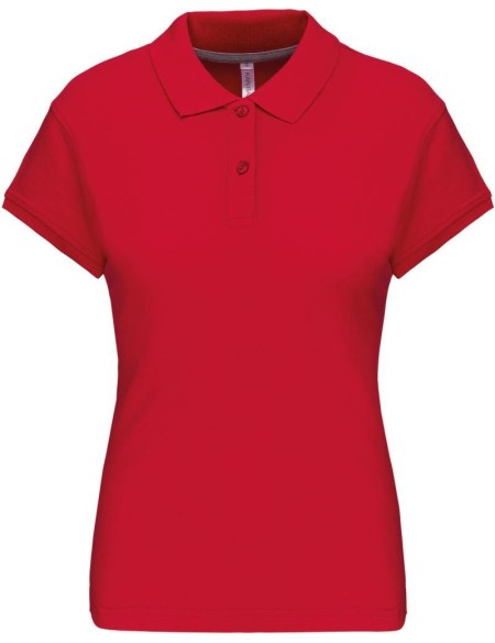 Dámské piqué polo K242 - Red S