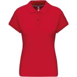 Dámské piqué polo K242 - Red 3XL