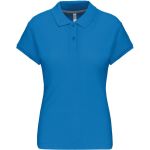 Dámské piqué polo K242 - Tropical blue 3XL