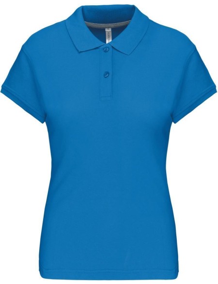 Dámské piqué polo K242 - Tropical blue L