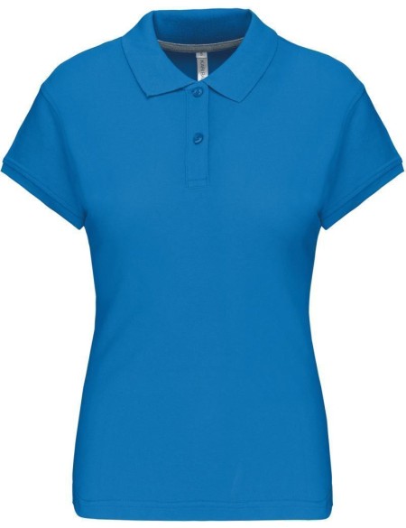 Dámské piqué polo K242 - Tropical blue 3XL