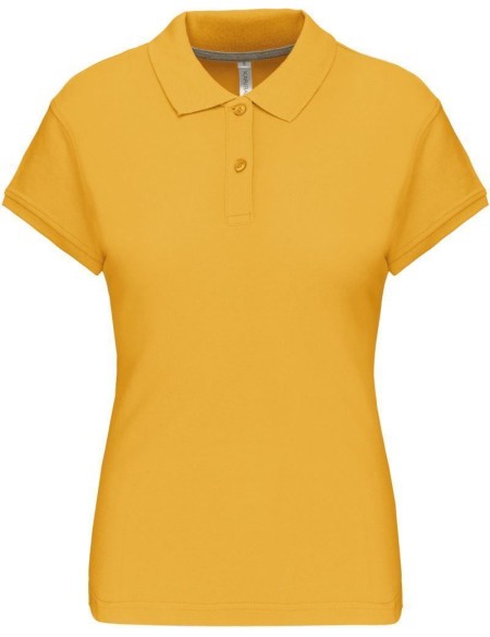 Dámské piqué polo K242 - Yellow L