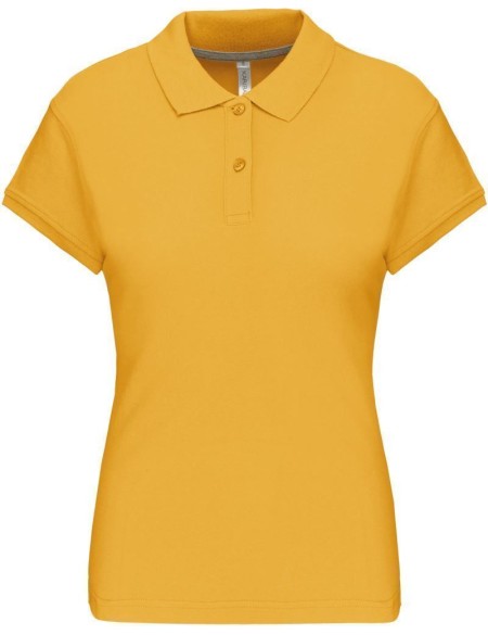 Dámské piqué polo K242 - Yellow XL