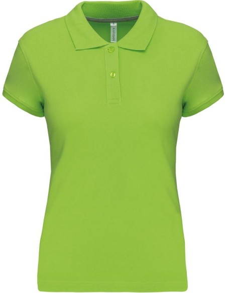 Dámské piqué polo K242 - Lime S