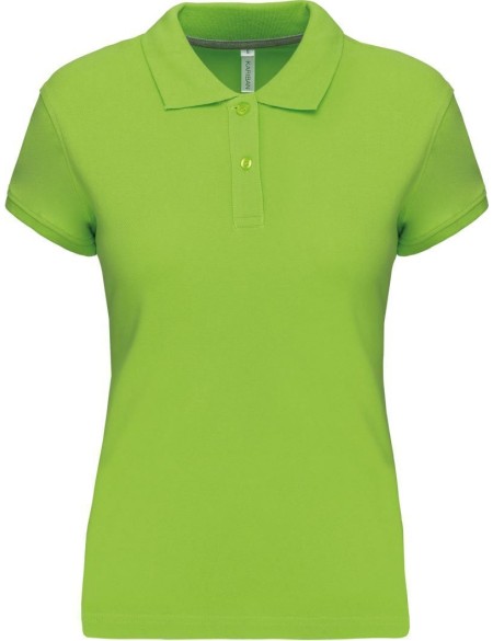 Dámské piqué polo K242 - Lime XL