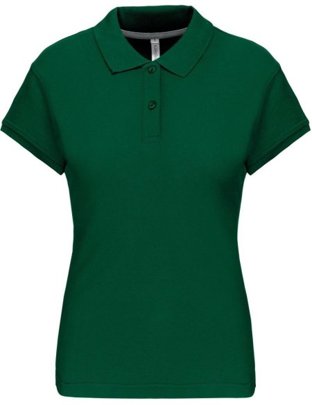 Dámské piqué polo K242 - Kelly green 3XL