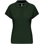 Dámské piqué polo K242 - Forest green S