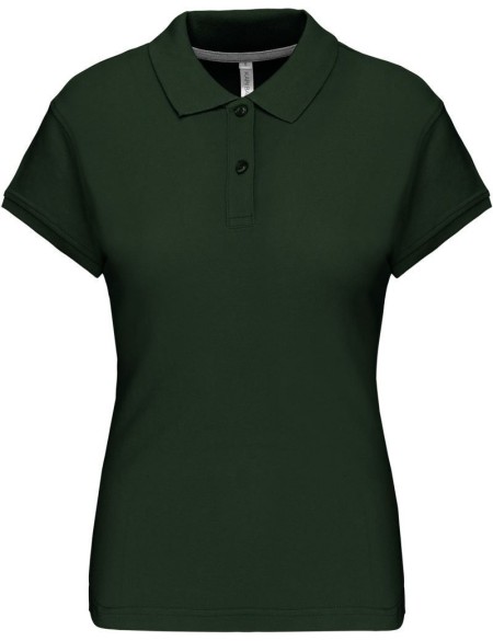 Dámské piqué polo K242 - Forest green S