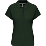 Dámské piqué polo K242 - Forest green L