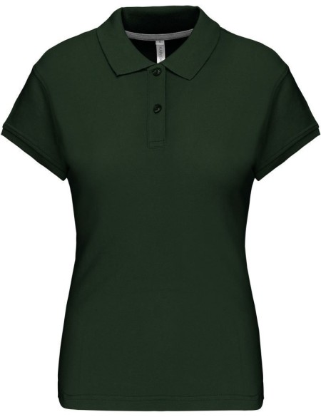 Dámské piqué polo K242 - Forest green L