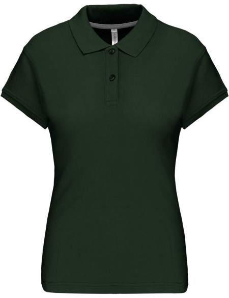 Dámské piqué polo K242 - Forest green XL