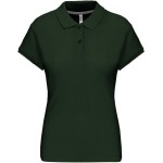 Dámské piqué polo K242 - Forest green 3XL