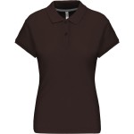 Dámské piqué polo K242 - Chocolate L