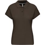 Dámské piqué polo K242 - Dark khaki S