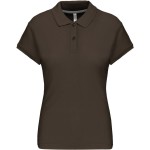 Dámské piqué polo K242 - Dark khaki S