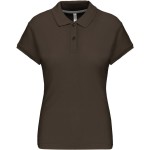 Dámské piqué polo K242 - Dark khaki M