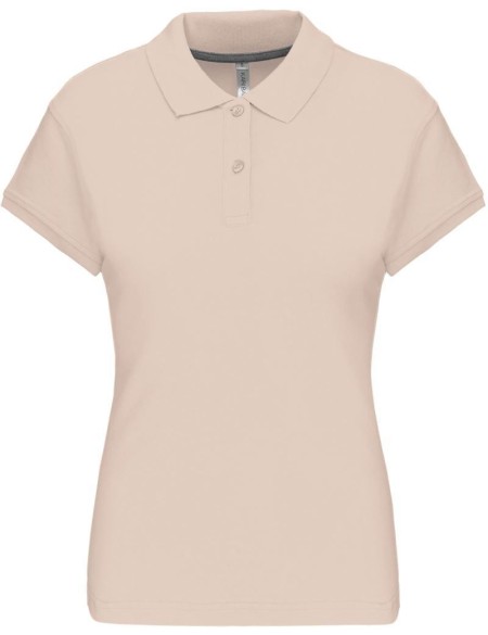 Dámské piqué polo K242 - Light sand S