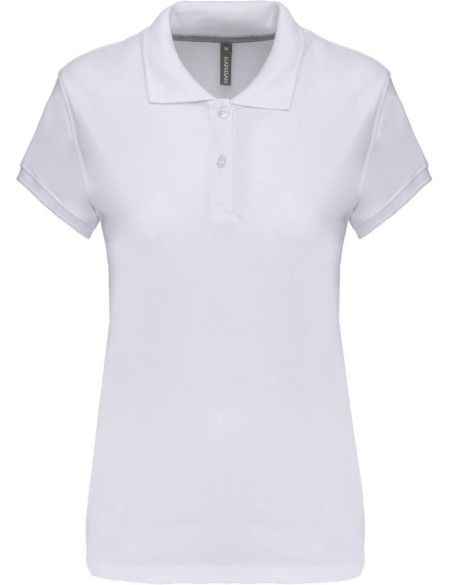 Dámské piqué polo K242 - White S