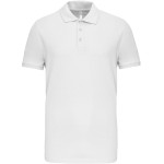 Pánské elastické piqué polo K239 - White S