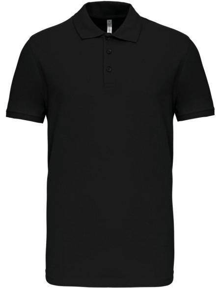 Pánské elastické piqué polo K239 - Black S