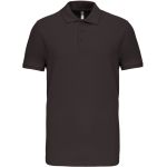 Pánské elastické piqué polo K239 - Dark grey M