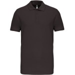 Pánské elastické piqué polo K239 - Dark grey S