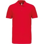 Pánské elastické piqué polo K239 - Red S