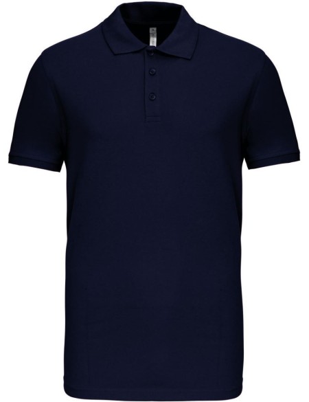 Pánské elastické piqué polo K239 - Navy S