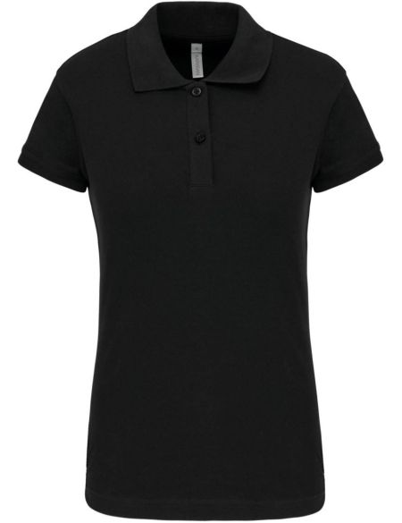 Dámské elastické piqué polo K240 - Black