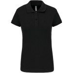 Dámské elastické piqué polo K240 - Black XS