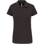 Dámské elastické piqué polo K240 - Dark grey L