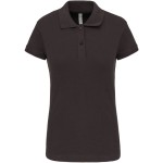 Dámské elastické piqué polo K240 - Dark grey XS